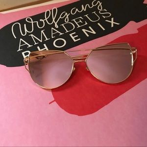 Fun Pink Mirrored Cat Eye Sunnies
